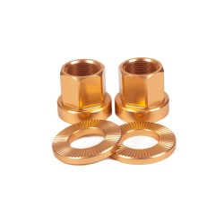 PAIRE D'ECROUS ALU SHADOW 10 MM BRONZE